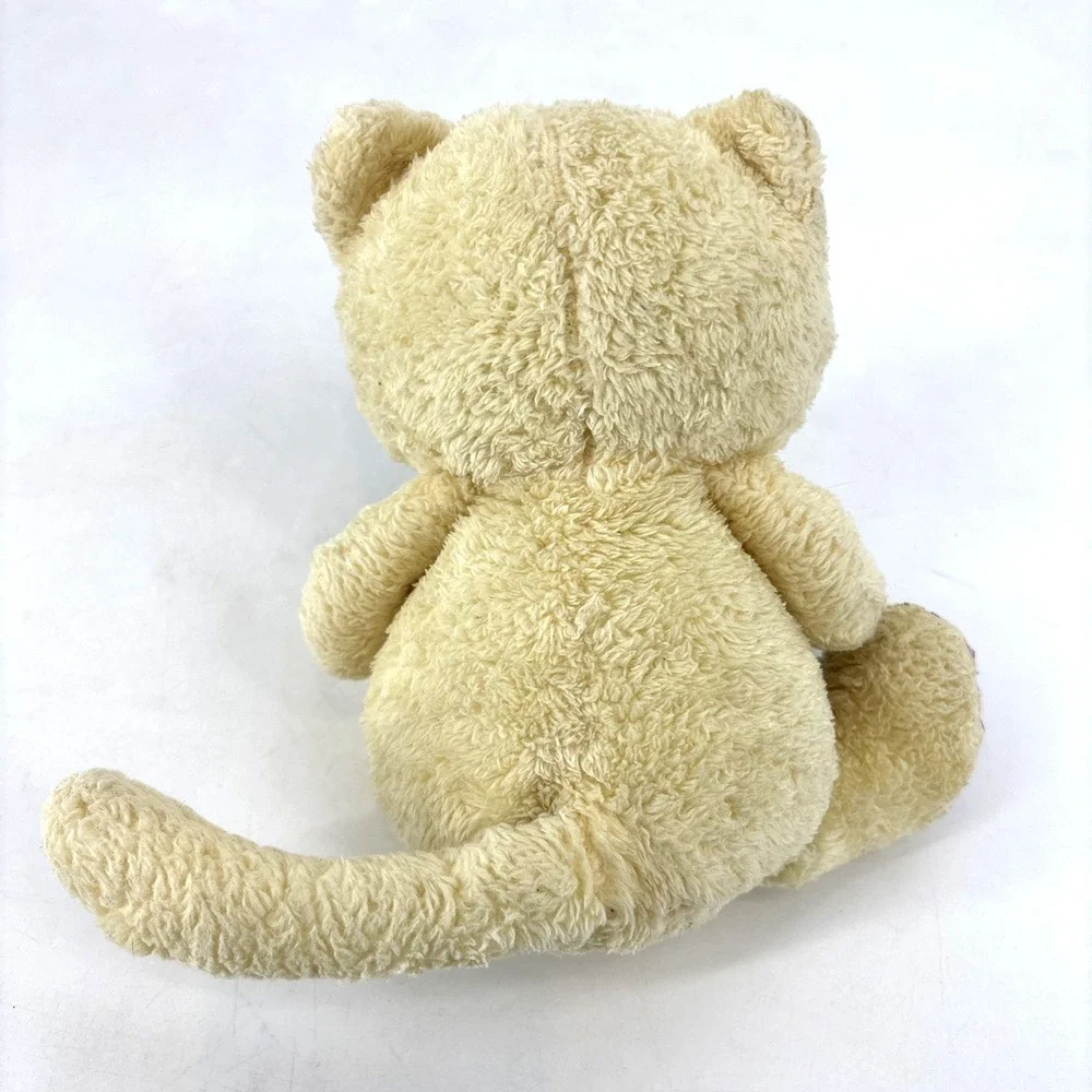 First & Main Yellow Kitty Cat Plush Lovey Plaid Heart Tender Friend‎ Ashley